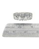 2 Row Alternating Round and Baguette Diamond Ring